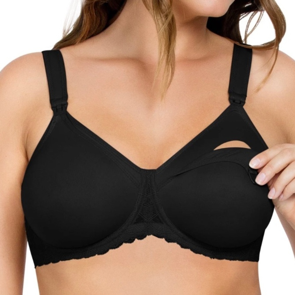 NWT Parfait Nursing Bra LEILA Black Women’s Size 34DD Brand NEW w Tags